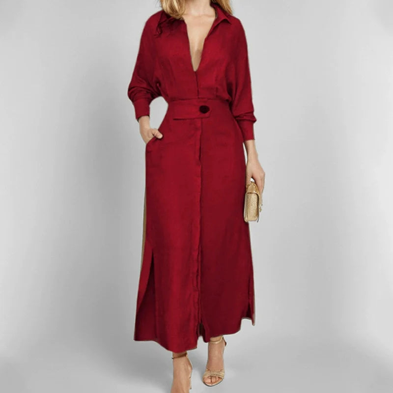 Aurélia™ — Vestido largo fluido elegancia natural