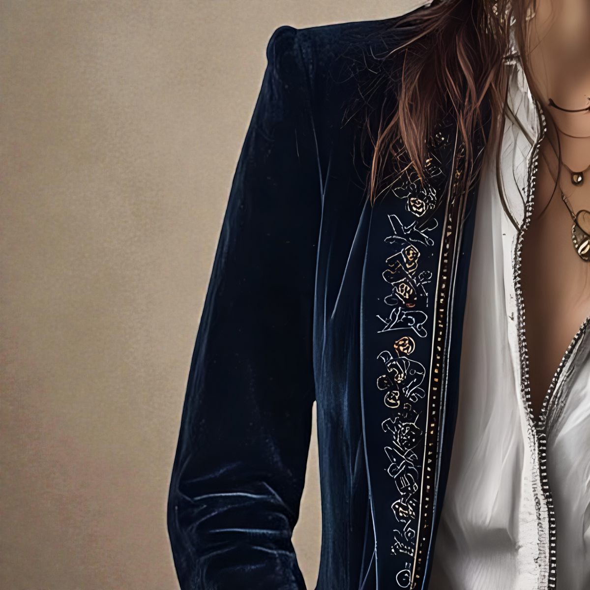 Elisa™ | Chaqueta de terciopelo sintético