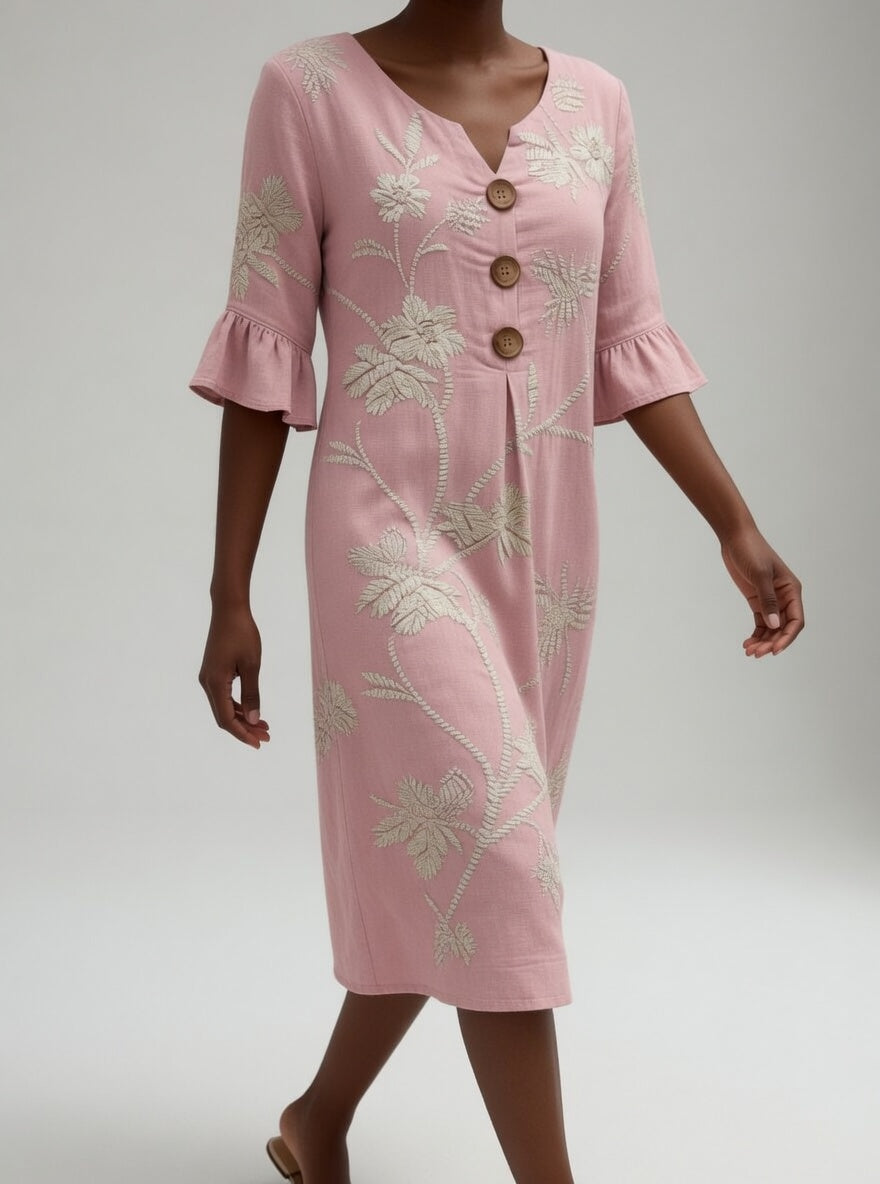 Lénora™ — Vestido midi floral libertad veraniega