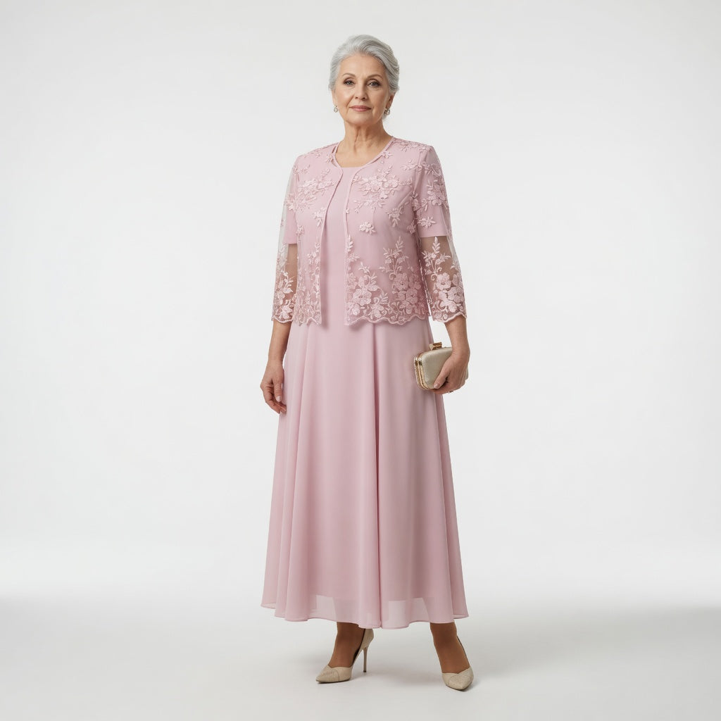 Victorine™ — Vestido largo de ceremonia elegancia floral refinada