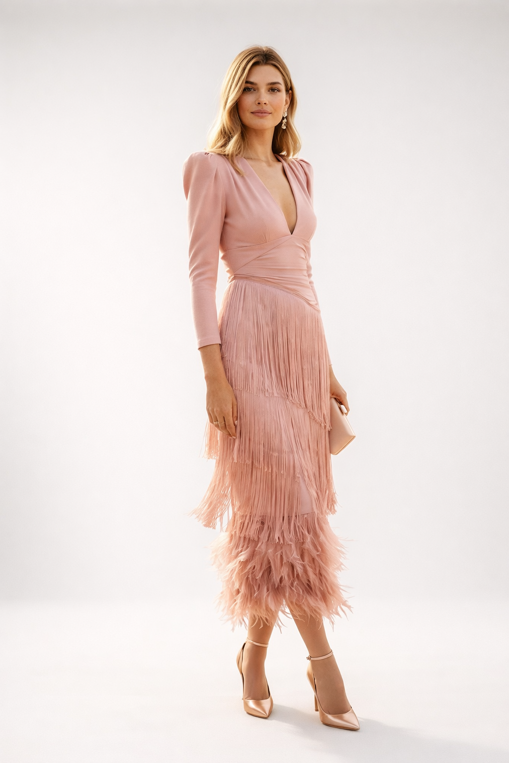 Valériane™ — Vestido con flecos elegante silueta refinada