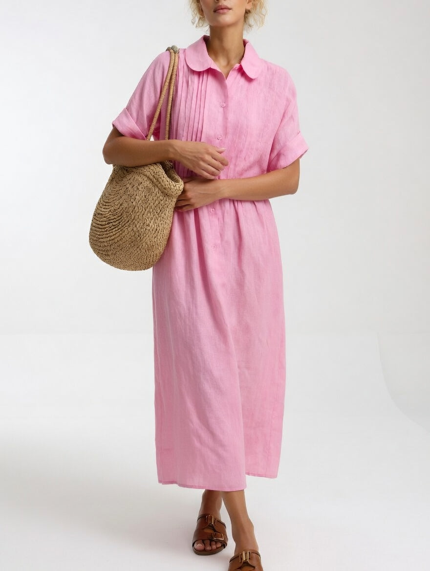 Lysandra™ — Vestido camisero fluido veraniego