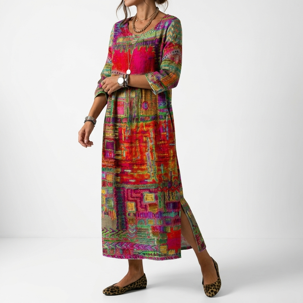 Orélissea™ — Vestido boho artístico fluido elegante