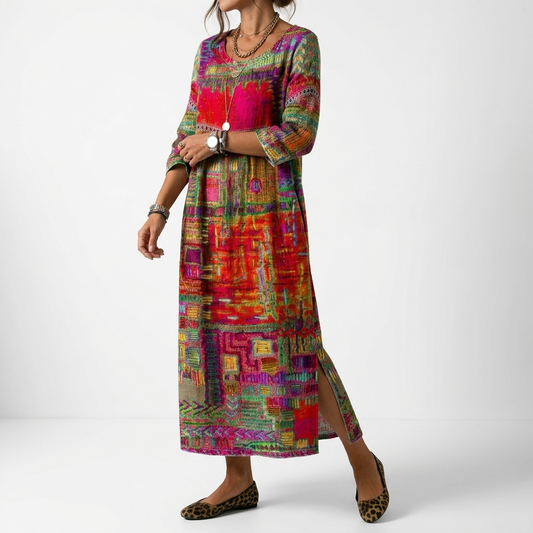 Orélissea™ — Vestido boho artístico fluido elegante