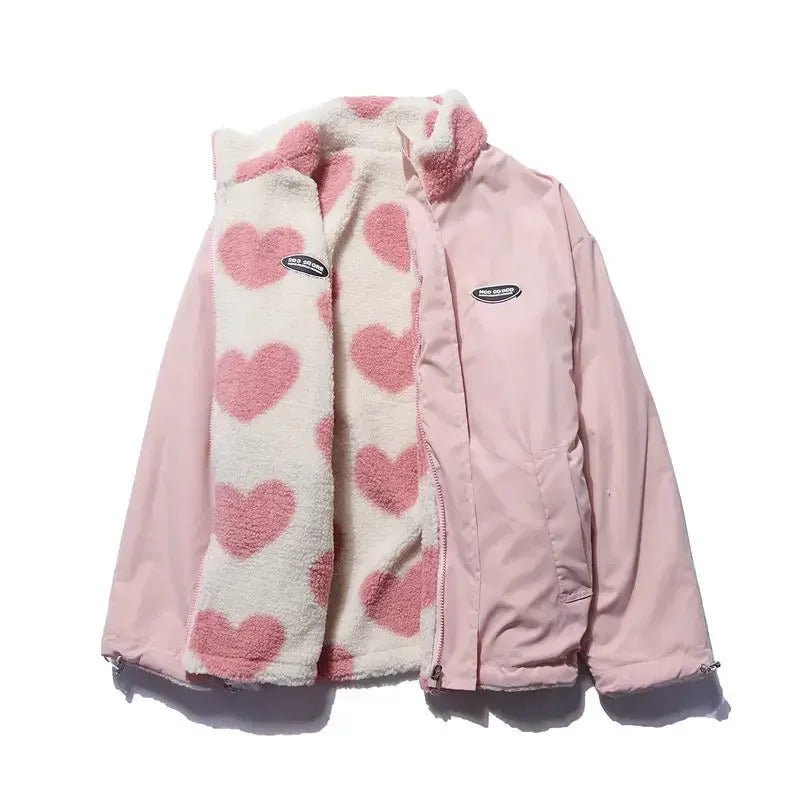 Mónica | Chaqueta reversible con corazones