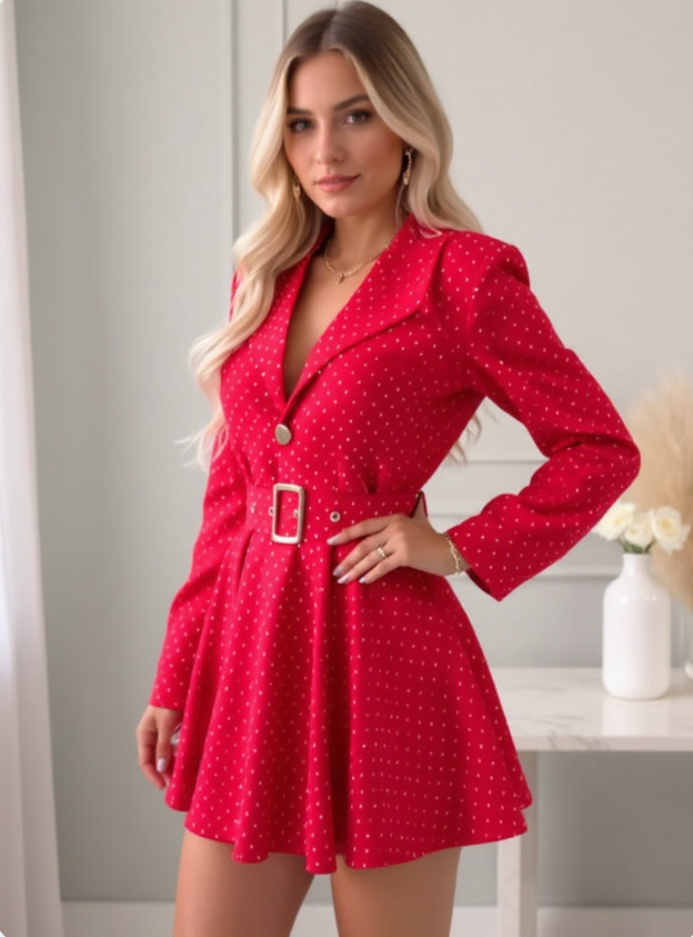Colette™ - Vestido con cinturón elegante cómodo para el día a día