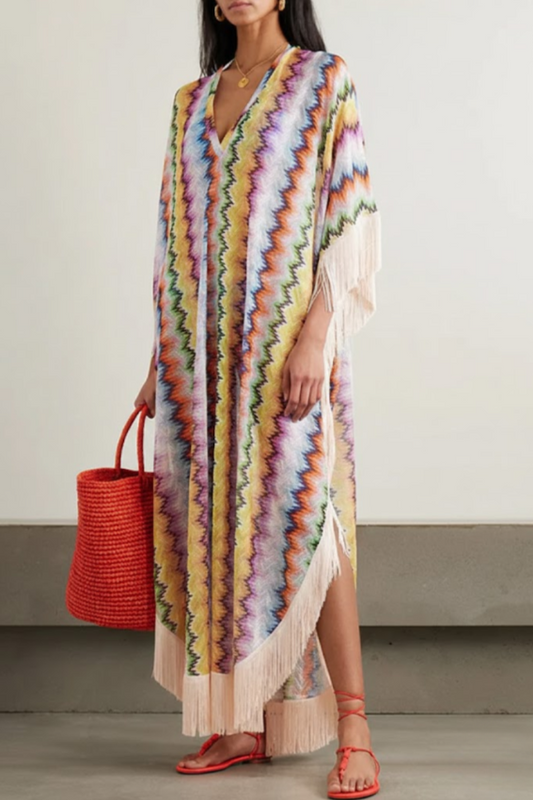 Florélie™ — Vestido maxi fluido elegante informal