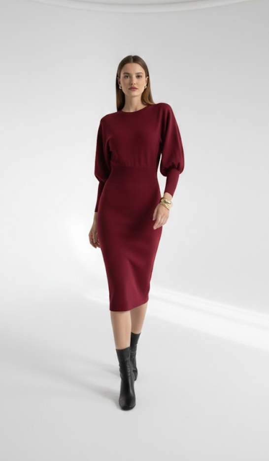 Mathilde™ — Vestido midi elegante cómodo atemporal