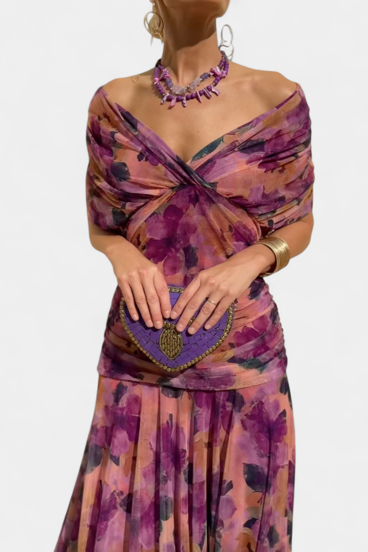 Alizée™ — Vestido floral de gracia etérea