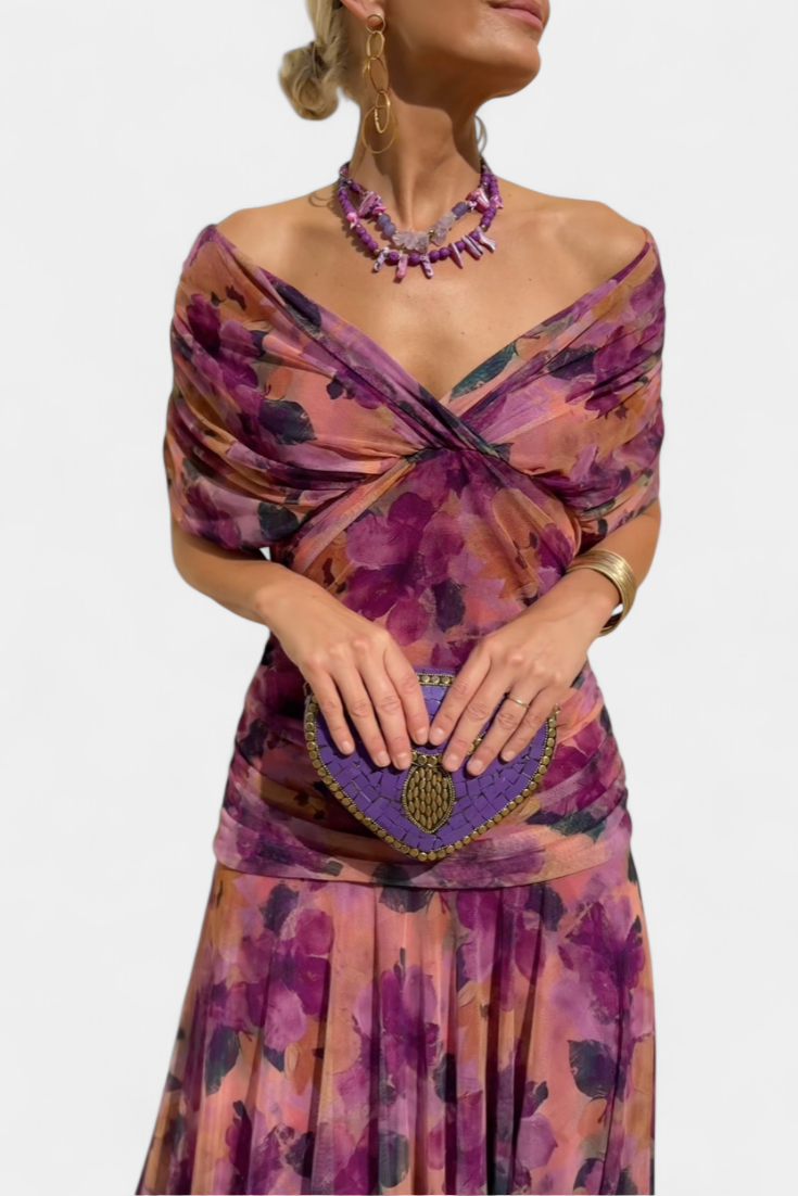 Alizée™ — Vestido floral de gracia etérea
