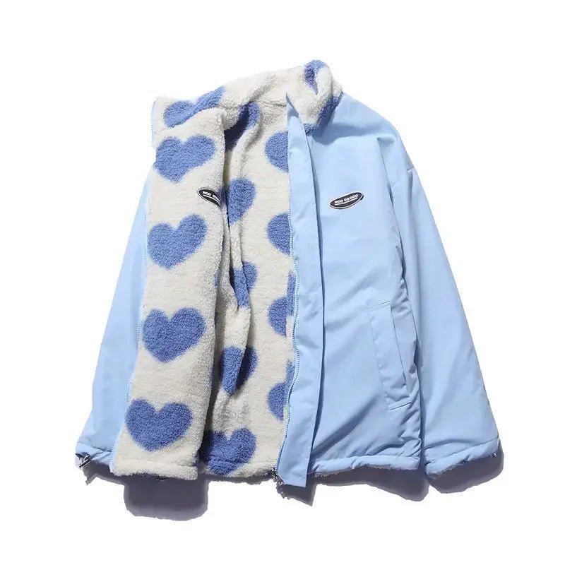 Mónica | Chaqueta reversible con corazones