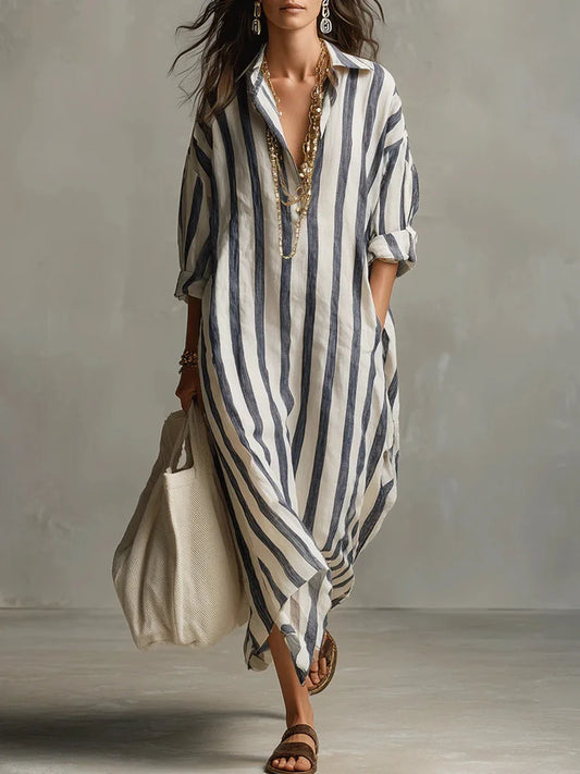 Pepa | Vestido camisero largo