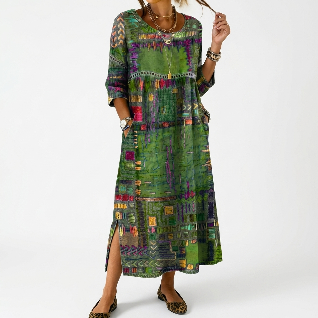 Orélissea™ — Vestido boho artístico fluido elegante