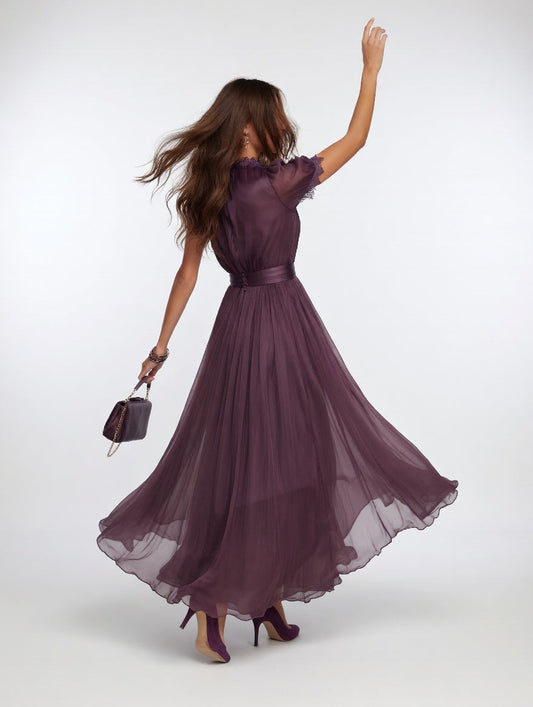 Éléonise™ — Vestido largo fluido elegancia aérea