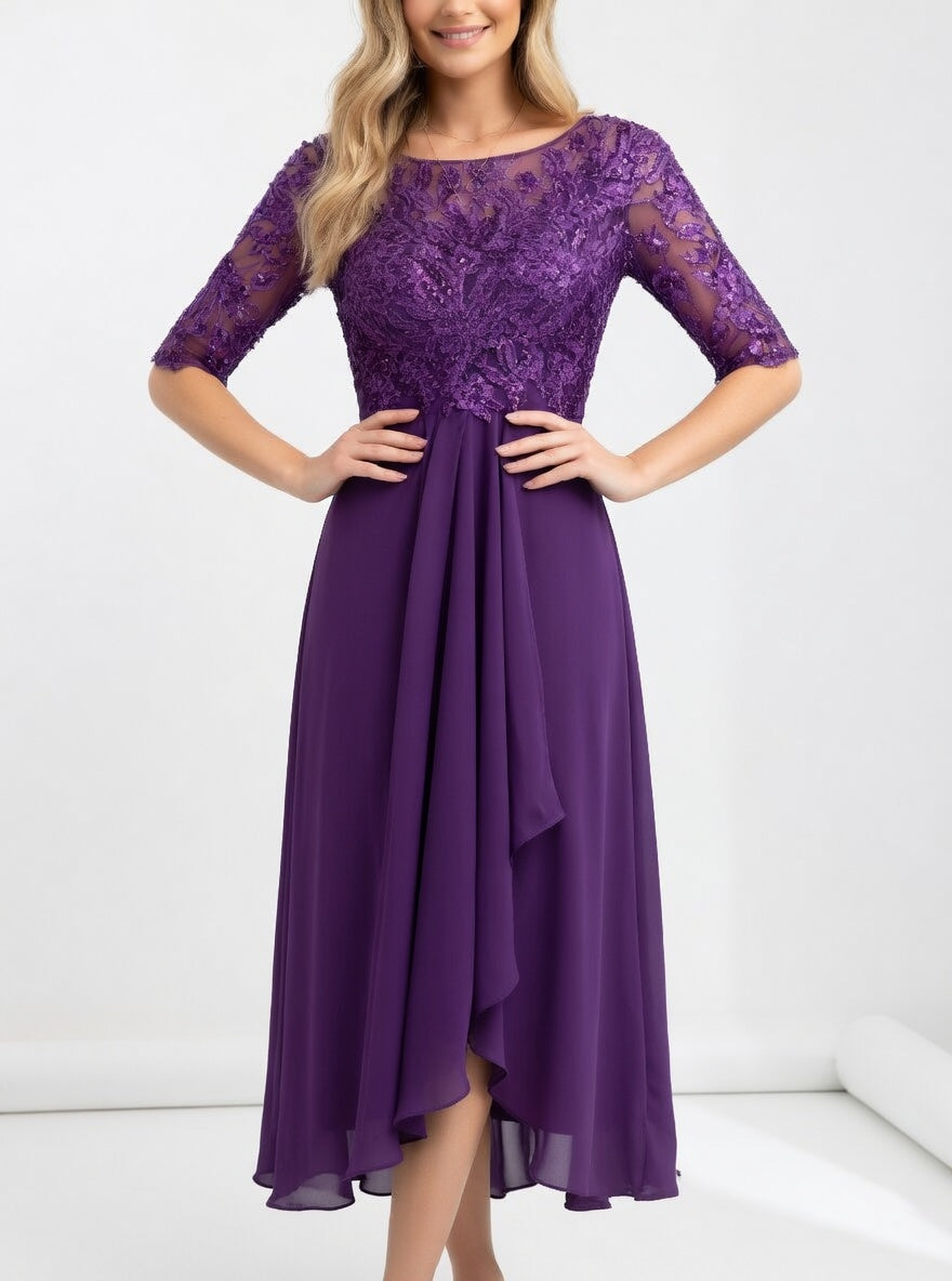 Séraphine™ — Vestido midi de encaje elegancia atemporal