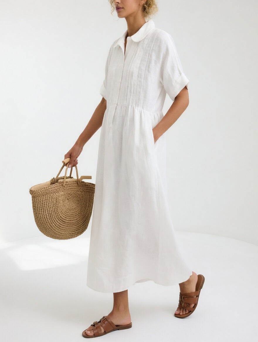 Lysandra™ — Vestido camisero fluido veraniego