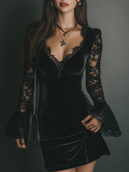 Orinthia™ — Vestido de terciopelo con encanto magnético