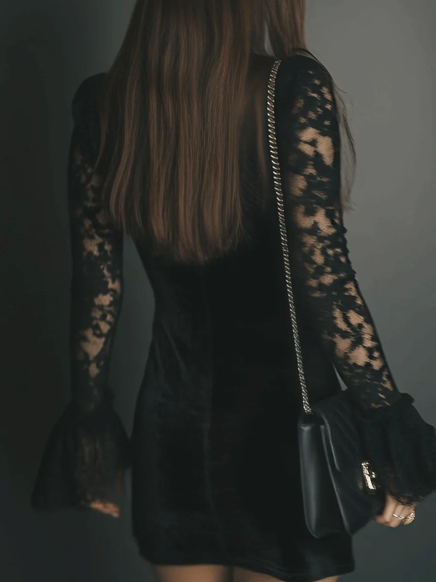 Orinthia™ — Vestido de terciopelo con encanto magnético