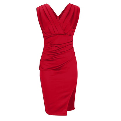 Adrienne™ — Vestido elegante drapeado de silueta esculpida
