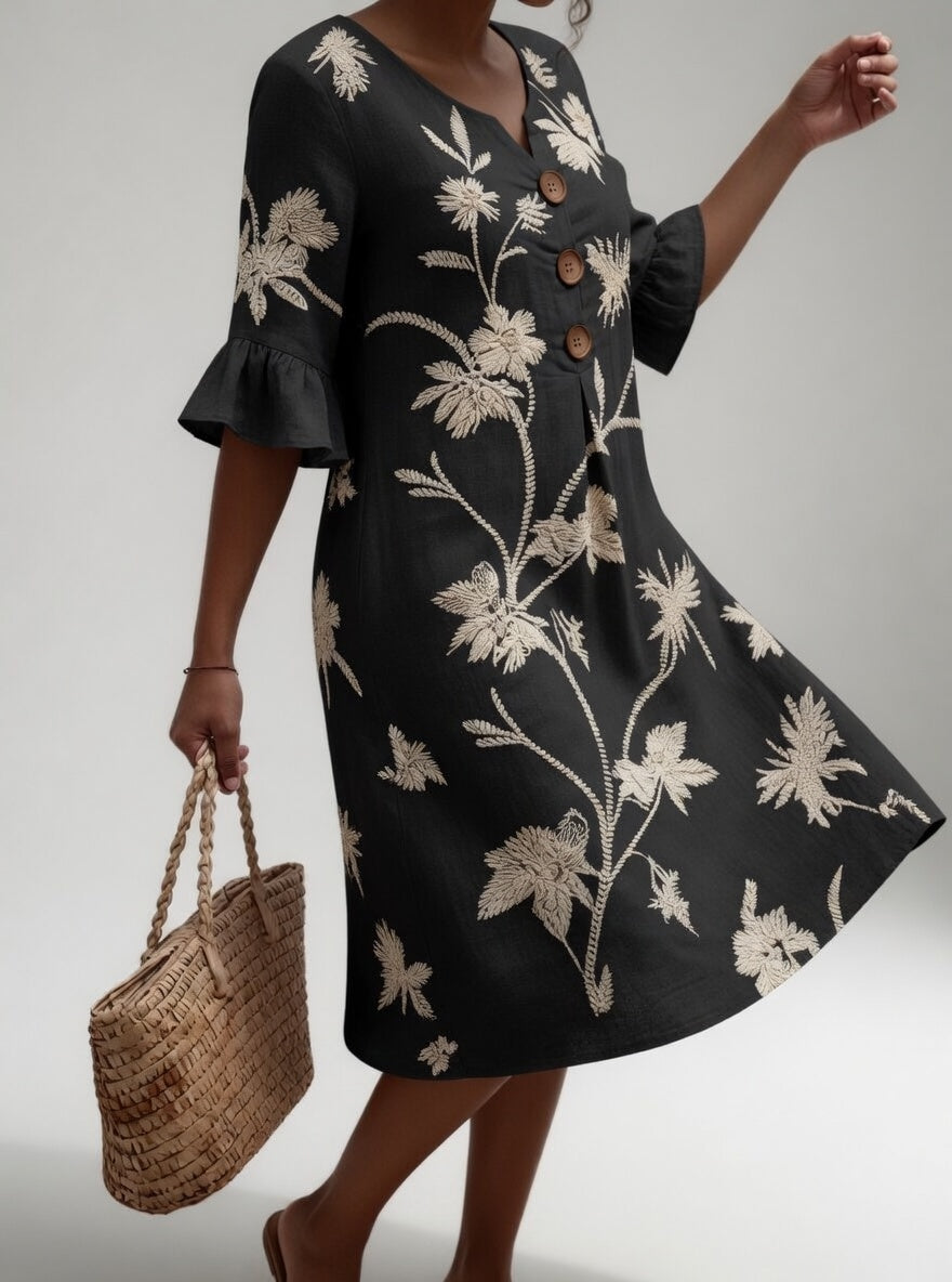 Lénora™ — Vestido midi floral libertad veraniega