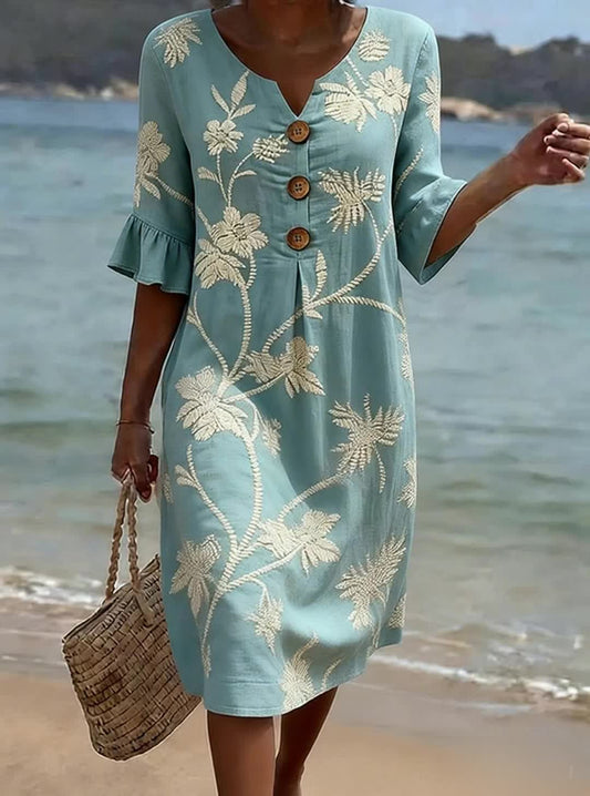 Júlia | Vestido casual con estampado floral para mujer