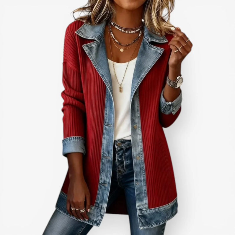 Emilia™ | Chaqueta denim de mezcla de algodón