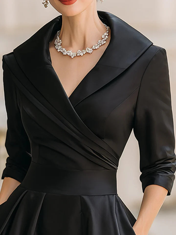 Luisa | Vestido midi satinado