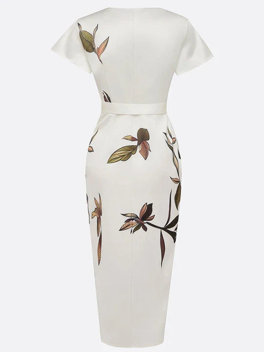 Elisa™ | Elegante vestido cruzado con estampado floral
