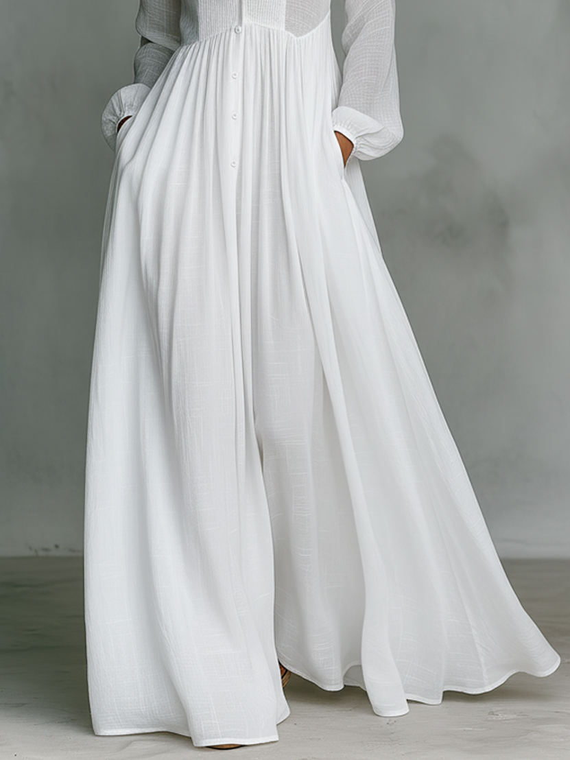 Élisa™ — Vestido maxi minimalista refinado