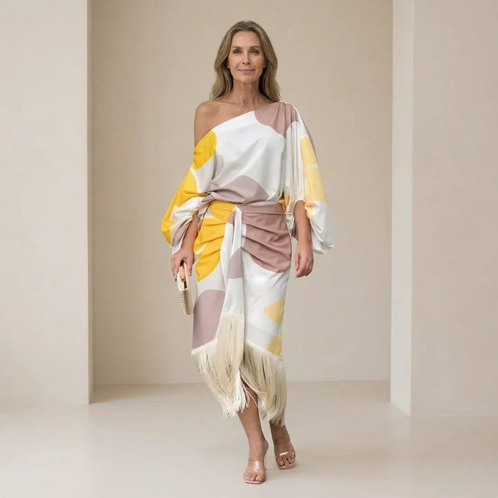 Daniela | Vestido elegante de flecos
