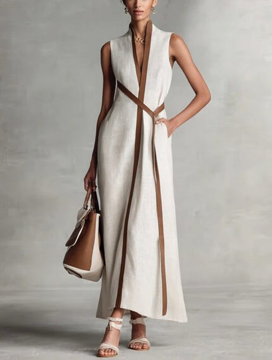 Éléonore™ — Vestido largo elegante de silueta estructurada