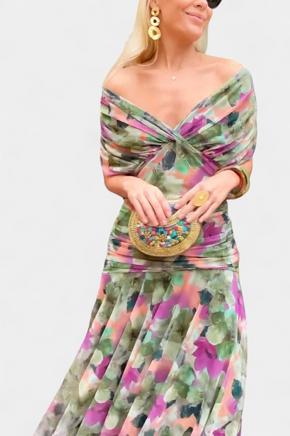 Alizée™ — Vestido floral de gracia etérea