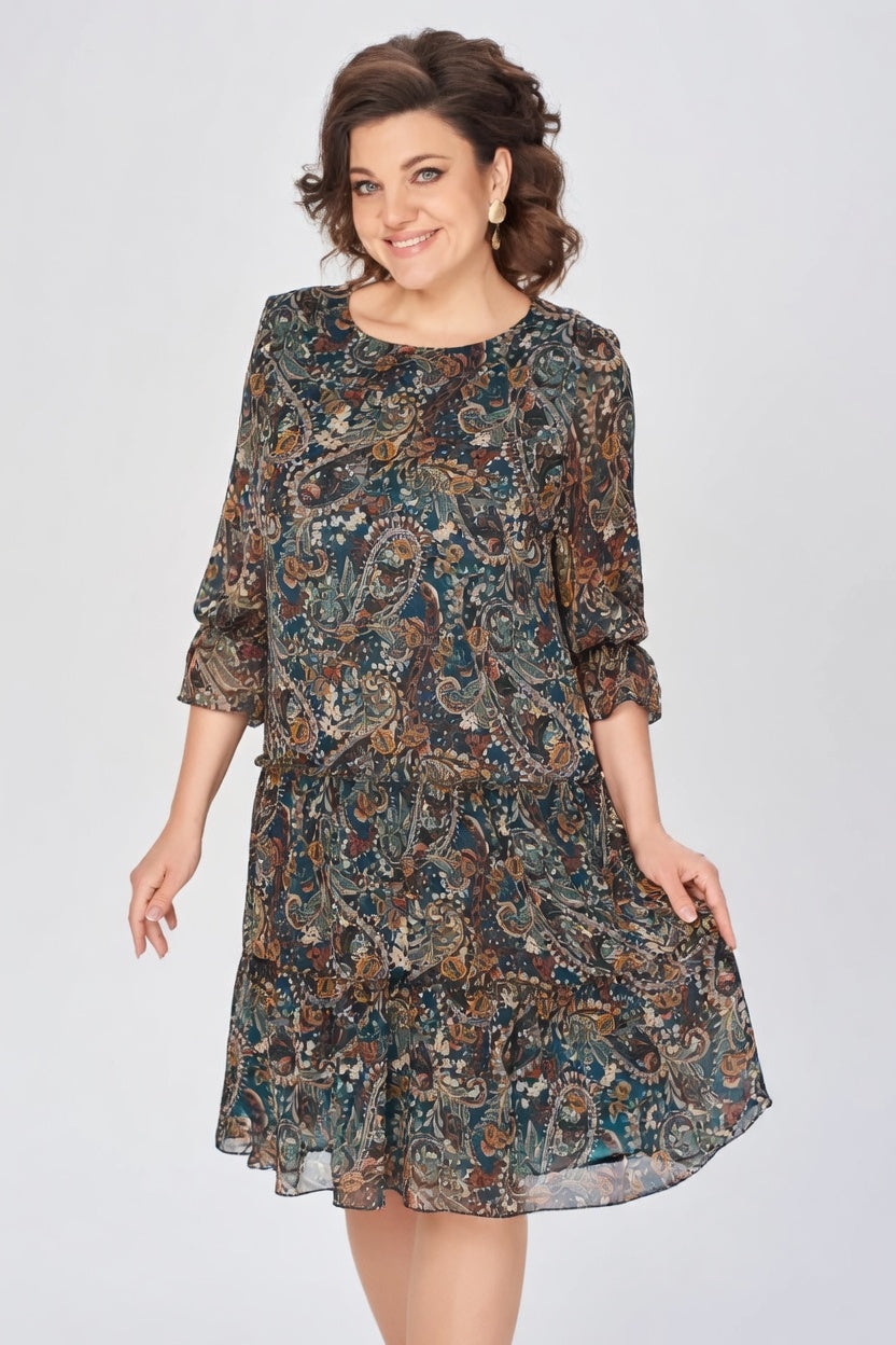 Oriane™ — Vestido floral elegante de estilo atemporal