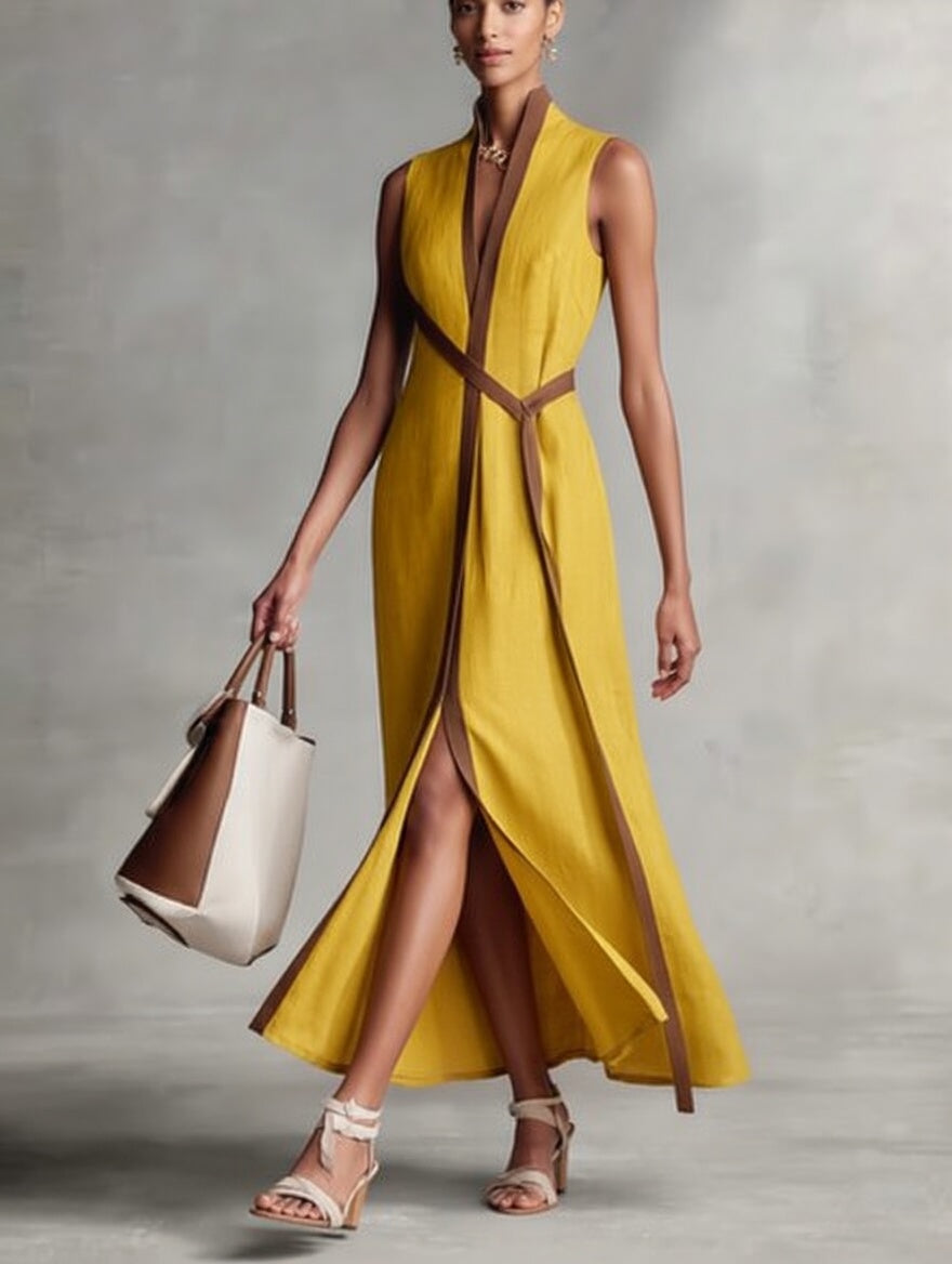 Éléonore™ — Vestido largo elegante de silueta estructurada