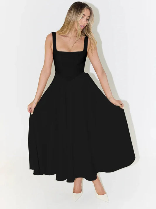 Melisa | Vestido con Falda Midi