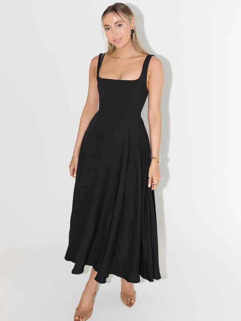 Melisa | Vestido con Falda Midi