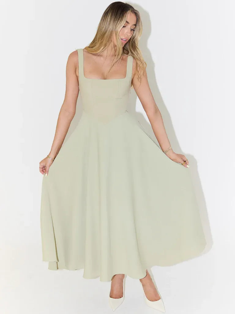 Melisa | Vestido con Falda Midi