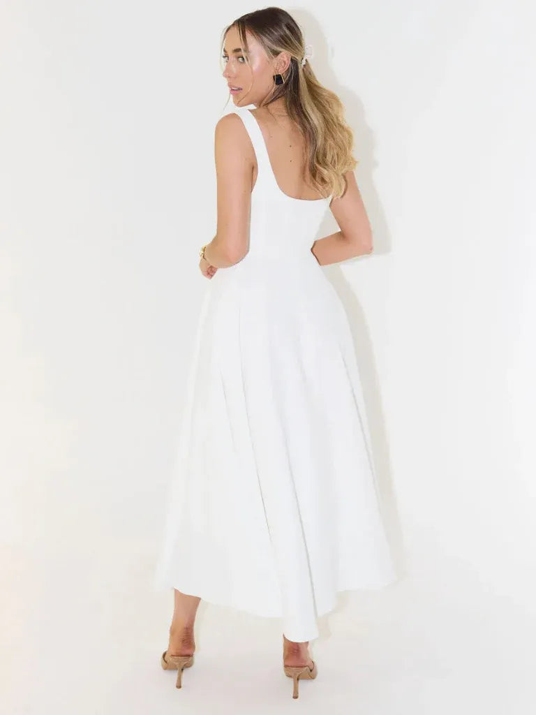 Melisa | Vestido con Falda Midi
