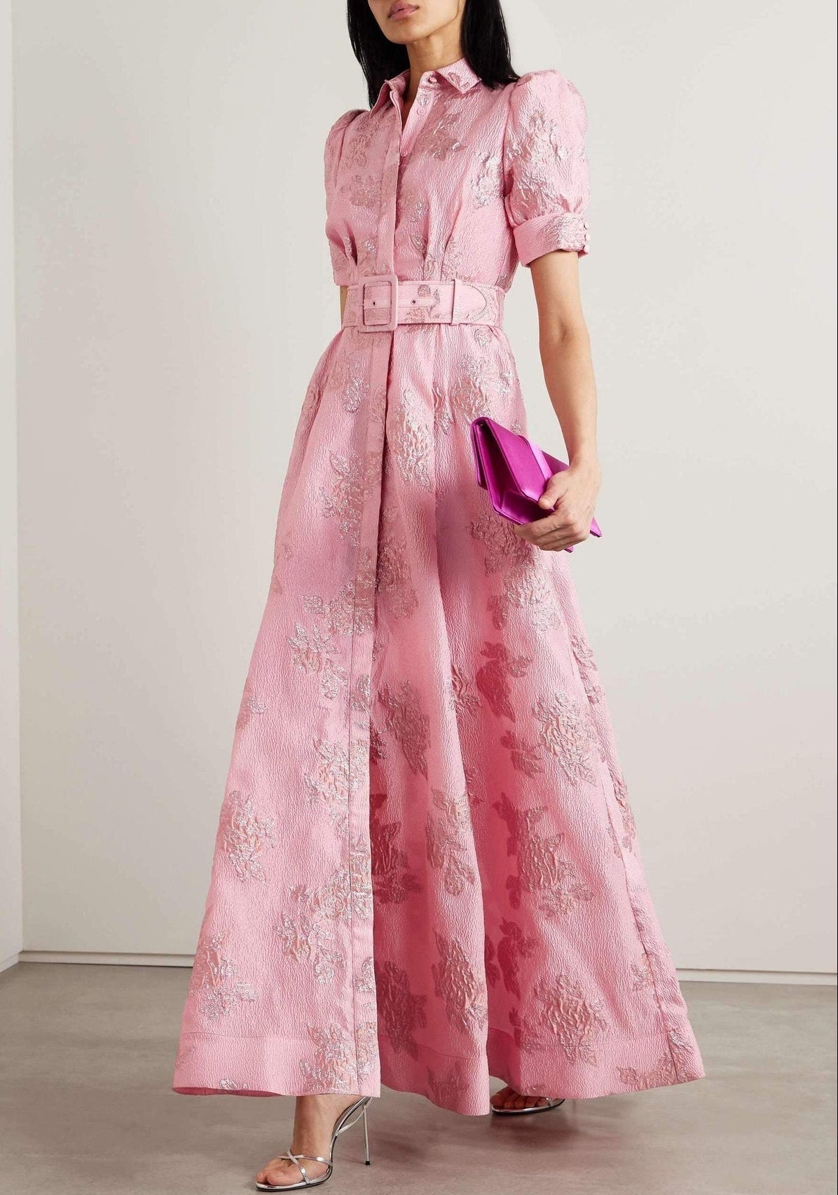 Ariadna™ | Vestido con manga corta abullonada