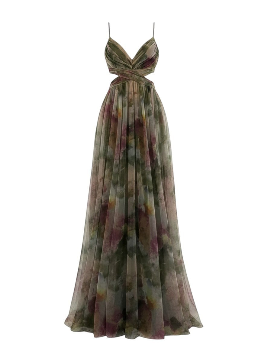 Émilienne™ — Vestido largo artístico con efecto fluido