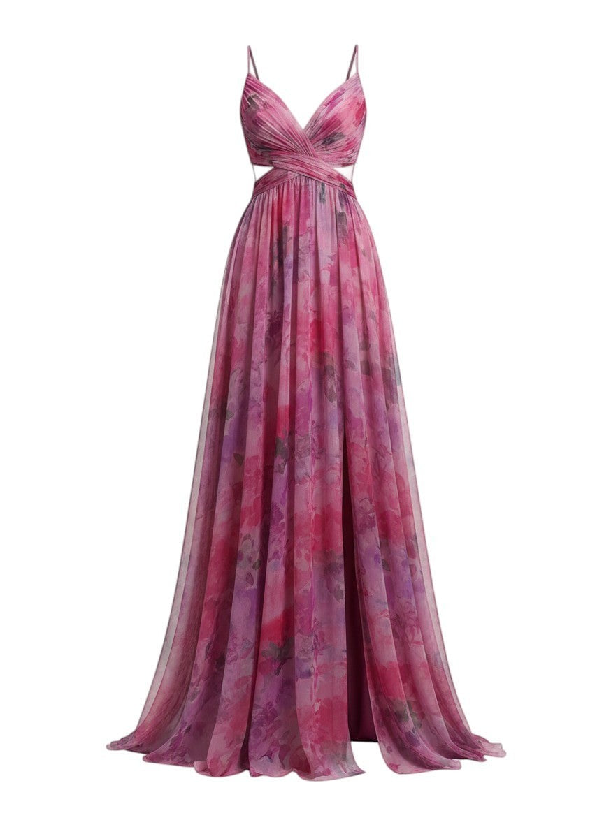Émilienne™ — Vestido largo artístico con efecto fluido