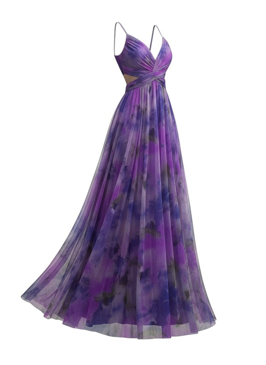 Émilienne™ — Vestido largo artístico con efecto fluido