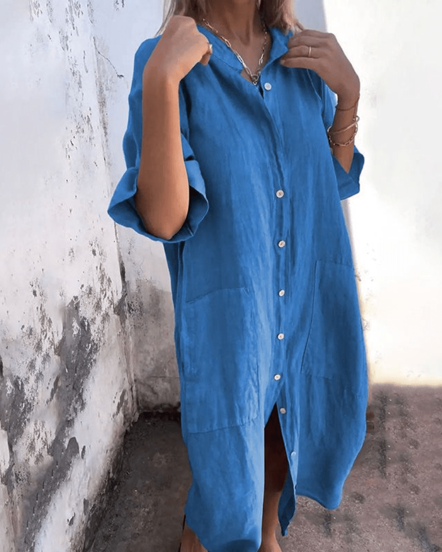 Anna | Vestido camisero vaporoso