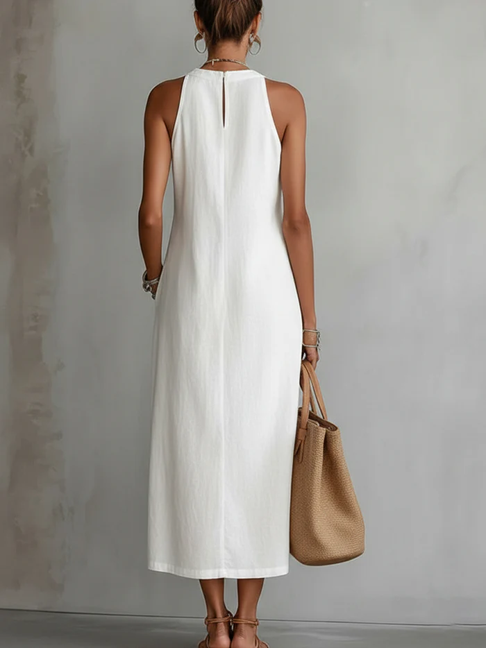 Marcelline™ — Vestido midi minimalista de elegancia natural