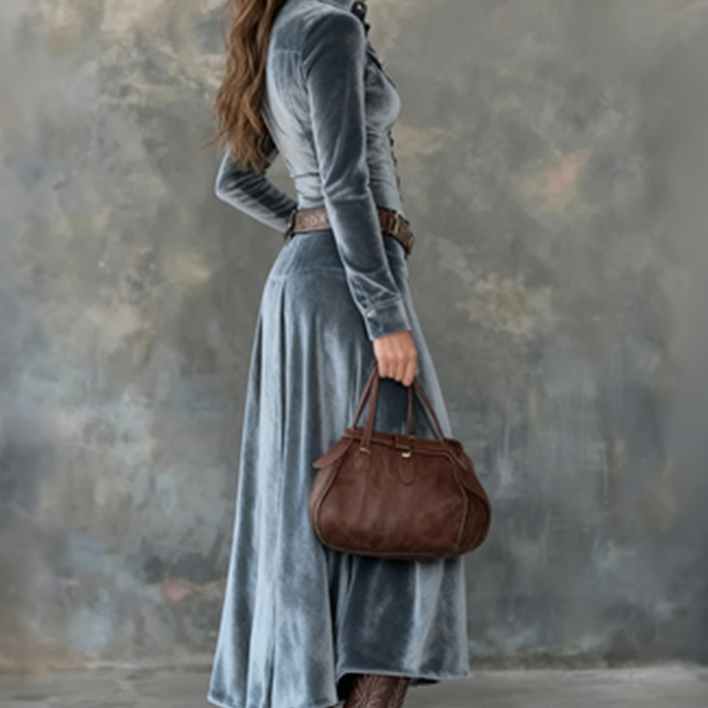 Madeleine™ — Vestido elegante de tacto terciopelo