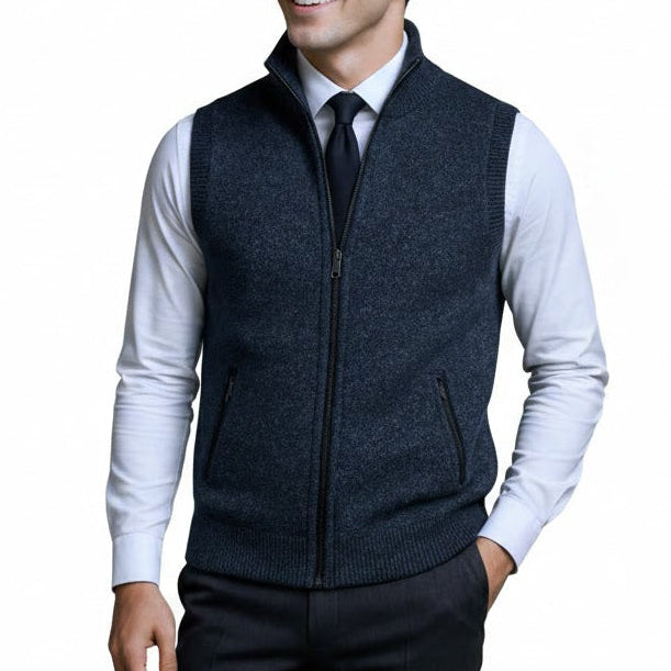 Harlain™ – El chaleco con cremallera que une elegancia y confort atemporal