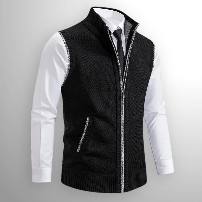 Harlain™ – El chaleco con cremallera que une elegancia y confort atemporal