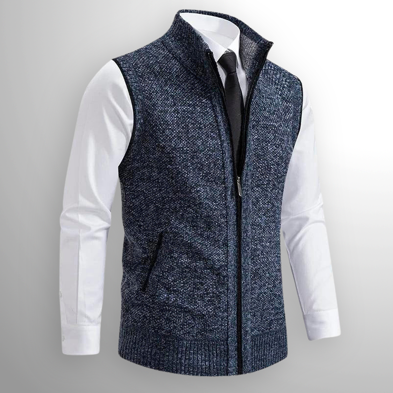 Harlain™ – El chaleco con cremallera que une elegancia y confort atemporal