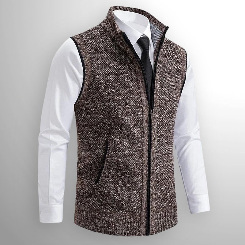 Harlain™ – El chaleco con cremallera que une elegancia y confort atemporal