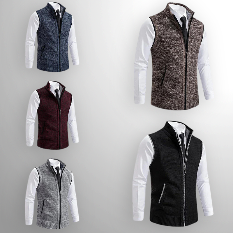 Harlain™ – El chaleco con cremallera que une elegancia y confort atemporal